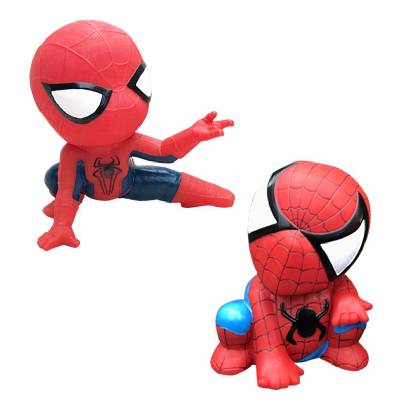 英雄聯盟 蜘蛛人存錢筒 2款可選 頭部可轉動 儲蓄罐 存錢罐 不怕摔 PVC 創意 可愛
