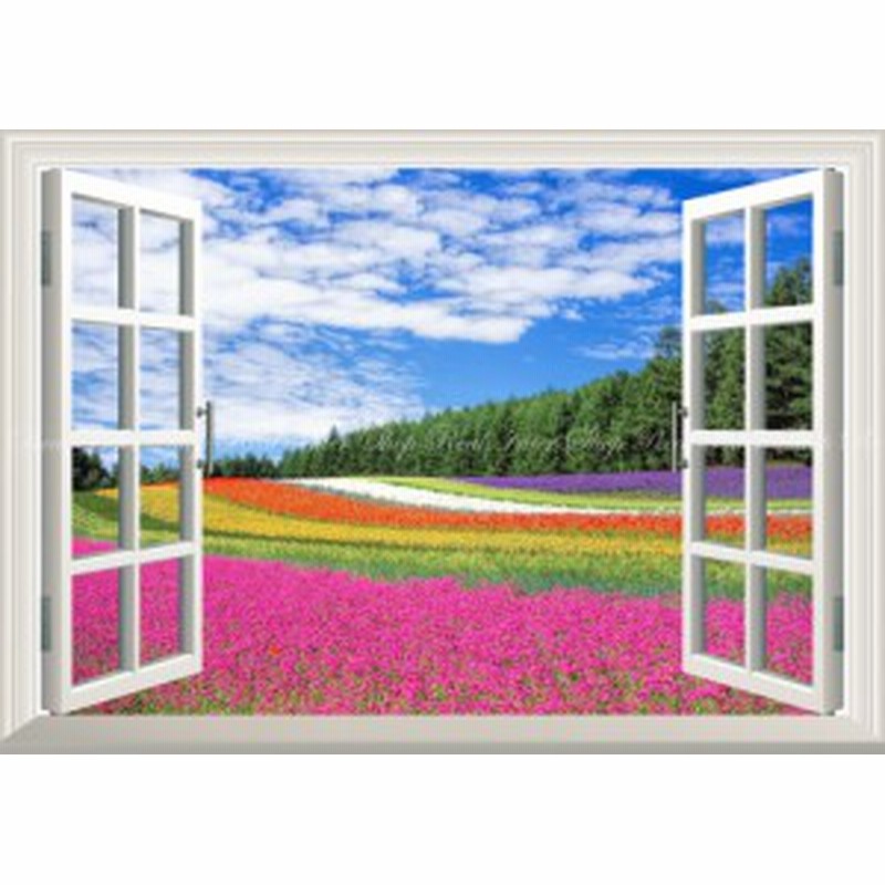 絵画風 壁紙ポスター 花畑 ラベンダー ポピー 小町草 富良野 北海道 窓仕様 Flgd 001ma2 版 594mm 4mm 通販 Lineポイント最大1 0 Get Lineショッピング