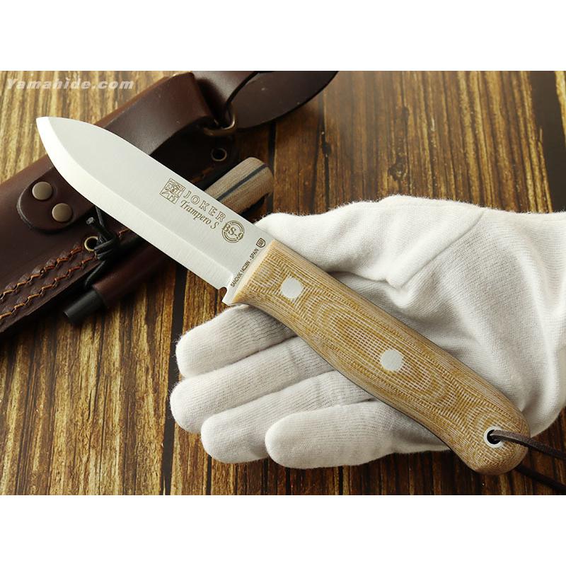 アウトドアナイフ キャンプ ブッシュクラフト ジョーカー CM124-P トランペロ S ファイヤースチール付 Joker Trampero Bushcraft Knife