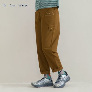 a la sha 抹茶伸手手合身褲