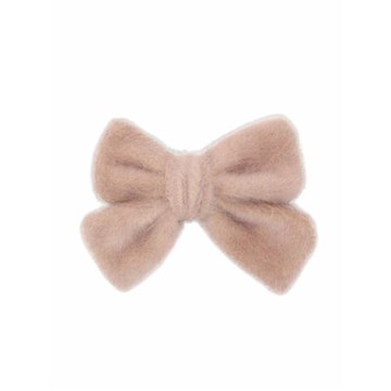 溫暖回歸~甜美毛絨蝴蝶結發夾頂夾毛毛發卡仿水貂毛秋冬日韓發飾