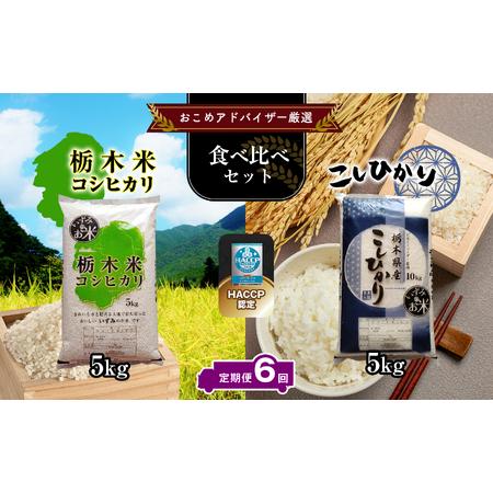 ふるさと納税 真岡市のおこめアドバイザー泉 智が厳選！ 真岡産・栃木県産コシヒカリ食べ比べセット 栃木県真岡市