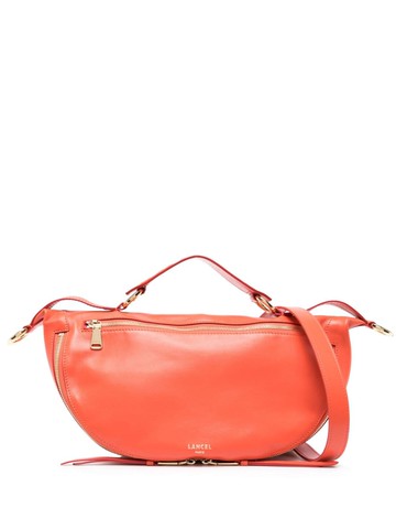 Lancel - medium Origami crossbody bag - women - Leather/Cotton - One Size - Orange