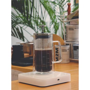 雙層透明玻璃咖啡法壓壺 高硼硅耐高溫防爆咖啡壺 咖啡器具