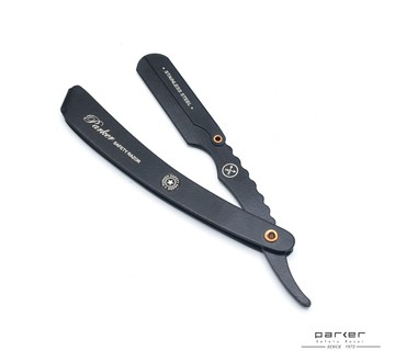 Parker Shaving SRX Black Professional Barber Razor不鏽鋼開夾式剃刀