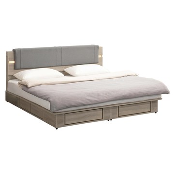 史瓦羅6尺雙人加大六抽床組-床頭片式