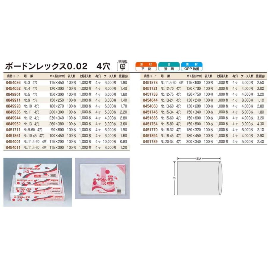 福助工業 ボードンレックス0.02 No.15-34　4穴 1ケース(6000枚）