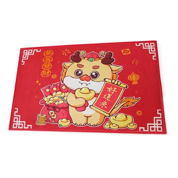 Cotton Field 棉花田傢飾 印花防滑玄關門墊  75 x 45cm  龍好運來  1個