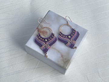 220903 Macrame 南美蠟線  耳環