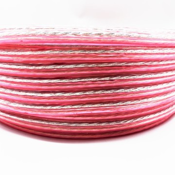 音頻線 音源線 喇叭線 音響線2.*05平方銅包鋁音頻線 透明金銀喇叭線功放音箱線