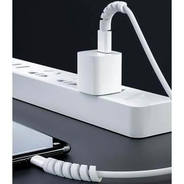 數據線保護套 充電線螺旋保護器 手機充電線保護套 軟膠防斷繞線器
