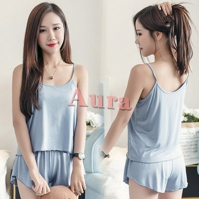 パジャマ ルームウェア レディース 安いです春夏 パジャマ 無地ルームウェア 2点セット ショートズボン 部屋着寝巻き ランジェリー キャミソールツ セットアップ 通販 Lineポイント最大get Lineショッピング