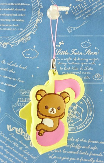 【震撼精品百貨】Rilakkuma San-X 拉拉熊懶懶熊 防塵吊飾 集線扣 震撼日式精品百貨