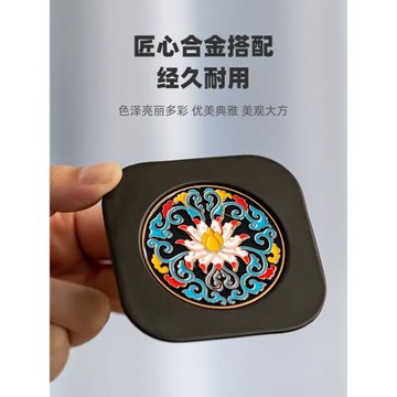 茶道杯墊套裝電木琺瑯彩隔熱防燙茶杯墊辦公室高檔功夫茶具茶杯托