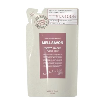 MELLSAVON 沐浴露補充包 花香 法國調香師特調 液態皂配方 有效去除髒污  380ml  1包