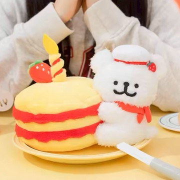 代購 MALTESE 線條小狗 蛋糕 擺飾 送禮 生日禮物 絨毛玩具/預購