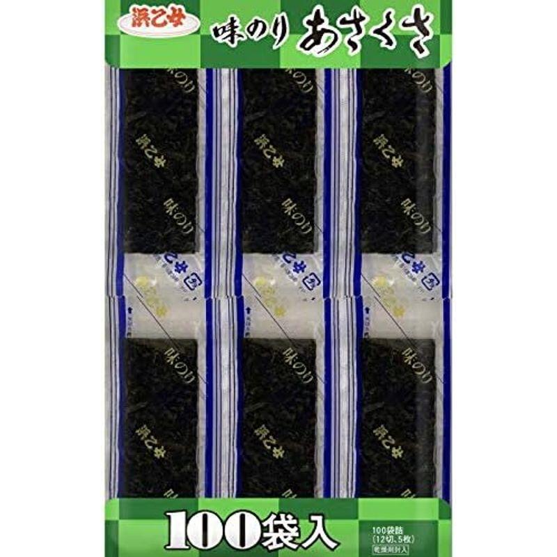 浜乙女 味のり あさくさ 100袋入 12切5枚 6個 ZHT