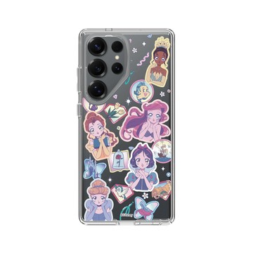 Galaxy S25 Ultra Clear 透明 - 迪士尼-公主系列 Disney Princess - 漫畫貼紙風格