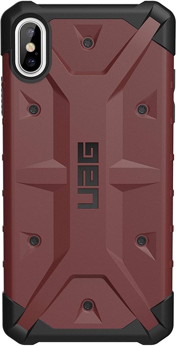 【美國代購-現貨】UAG iPhone X/Xs 5.8寸 輕薄羽毛堅固 軍用跌落測試防摔 手機殻 酒紅