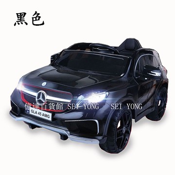 億達百貨館20011正版奔馳授權GLA45AMG遙控雙驅電動童車全新仿真汽車緩啟動功能童車雙開門限時特價
