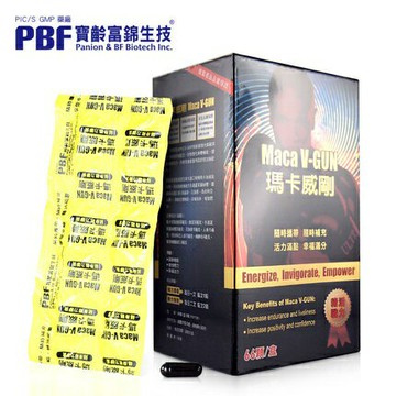 【詠晴中西藥局】寶齡富錦 瑪卡威剛 Maca V-GUN 66顆/盒