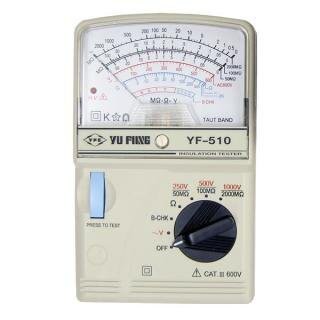 TENMARS YFE 指針式高阻計 YF-510 絕緣電阻 吊線式 電錶 (非YF-520)