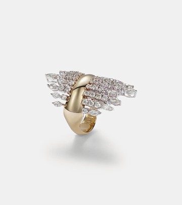 Yeprem Golden Strada 18kt gold ring with diamonds