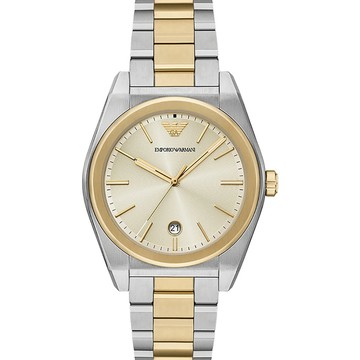 EMPORIO ARMANI 亞曼尼 時尚簡約大三針手錶-41mm AR11716