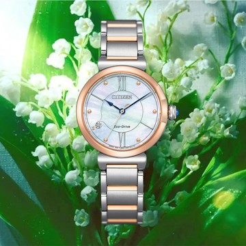 CITIZEN 星辰 L系列 May bells鈴蘭花女錶(EM1074-82D)