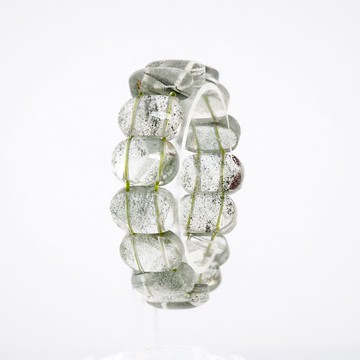 寶麗金珠寶-天然綠幽靈水晶手排