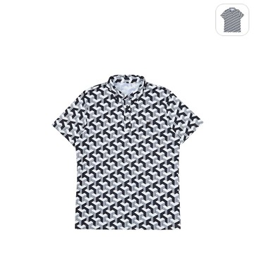 【FILA】男性 短袖圓領POLO衫-黑色 1POY-1836-BK