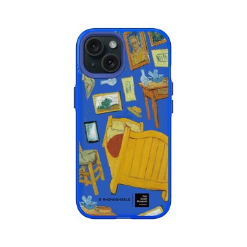 iPhone 15 Clear 激光藍 - Van Gogh Museum - 寢室-透明