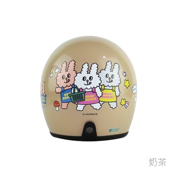 華泰 K-803/K-803 BU-1 安全帽 兔子便利商店 奶茶 復古帽 半罩 全拆洗 《比帽王》