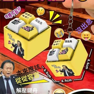 臺灣出貨12H🌈爆款從從容容語錄發音發光鑰匙扣解壓按鍵朋友趣味搞怪整蠱