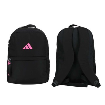 ADIDAS 後背包-雙肩包 肩背包 20.75L 愛迪達 HT2448 黑螢光粉紅