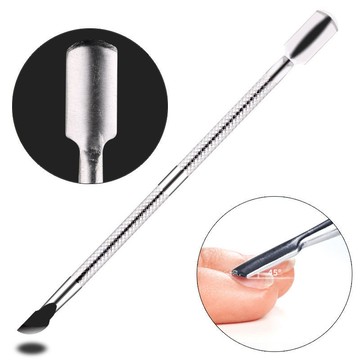 🎀48H出貨🎀甲油膠卸甲 美甲專用死皮推 修手 修指甲工具 手指甲雙頭 去死皮鋼推