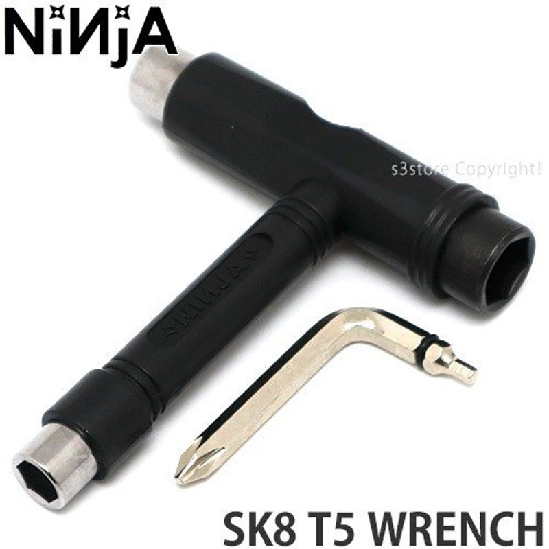 ニンジャ スケート レンチ NINJA SK8 T5 WRENCH スケートボード スケボー セットアップ 工具 ドライバー ツール  カラー:Black3 通販 LINEポイント最大1.0%GET | LINEショッピング