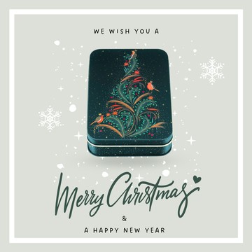 🚚快速出貨【英國糖果屋】🔔甜蜜聖誕🎁Sara Miller 聖誕樹知更鳥長方糖果鐵盒 (英國糖迷你包4包入)