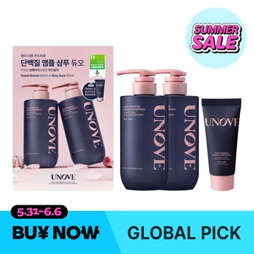 UNOVE Deep Damage Repair Shampoo 500g Double Set (3 Options)
