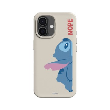 iPhone 16 SolidX 貝殼灰 - 迪士尼-史迪奇 Disney Stitch - 史迪奇 - 哼 NOPE