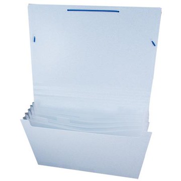 全勝CHUNG SENG 6格石紋風琴夾/EF406R/藍