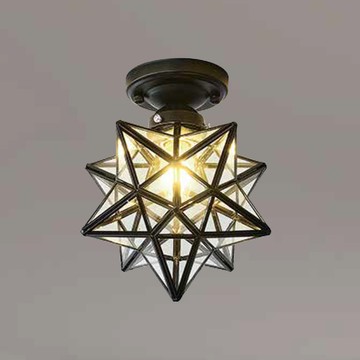 烤黑銅件吸頂燈  36-6179F