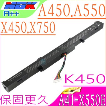 ASUS A41-X550E 電池(保固更長)華碩 A41-X550E F751L F751LJ F751LK F751LN F751LX K750 K751 K751LB