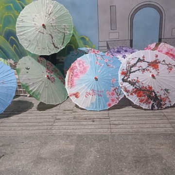 油紙傘純手工非遺遮陽傘古風中國風手持兒童古裝傘古風仙女同款 z7312