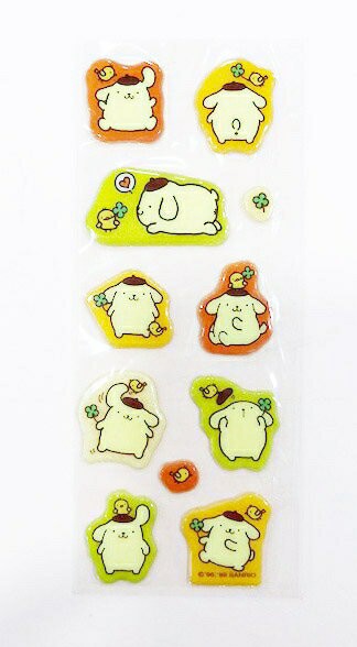 【震撼精品百貨】Pom Pom Purin 布丁狗 貼紙-幸運草#39260 震撼日式精品百貨
