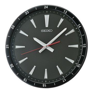 【SEIKO 精工】立體時標 滑動式靜音造型掛鐘 QXA802K