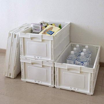 可折疊式收納箱 40L(單入) 全白色