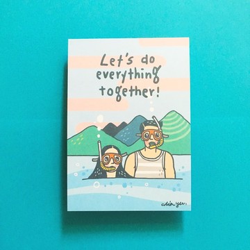 (11) Let's do everything together! / 明信片