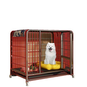 寵物籠/屋 【暢麥】寵物籠 黑方管小型犬貓籠 單開門弧形門框底層抽屜清潔盤 四支帶鎖滑輪陽台客廳專用飼養籠