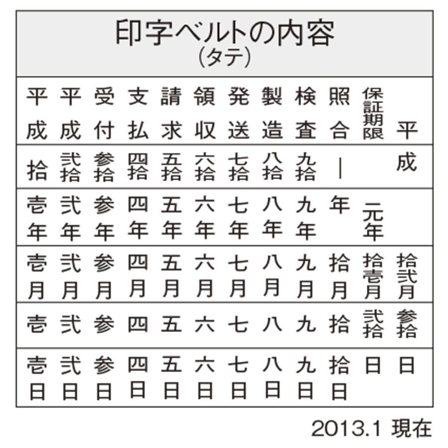 （まとめ買い）シヤチハタ 回転ゴム印 和文日付 タテ 5号 ゴシック体 CNL-5G 〔3個セット〕